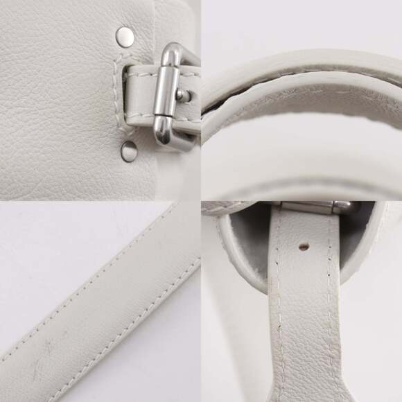 BOTTEGA VENETA White Leather Intrecciato Bag - Picture 14 of 16